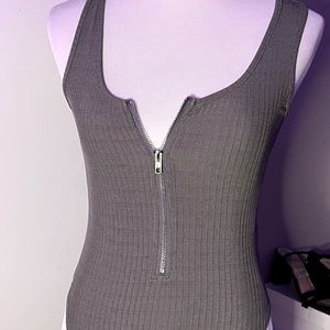 Gray one piece ☑️